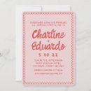 Recherche de rouge roses mariage invitations Rétro