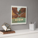 Suche nach vintage plakate wanduhren Zion canyon