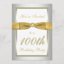 Recherche de 100th anniversaire invitations Blanc