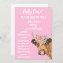 Recherche de cow cartes baby shower fille invitations Pour enfants