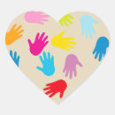 Recherche de main paix autocollants Amour