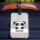Recherche de panda bagages étiquettes Girly