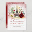Recherche de paris quinceanera invitations Rouge