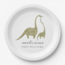 Recherche de dinosaures assiettes Baby shower dinosaure