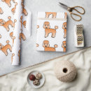 Recherche de caniche papier cadeau Abricot