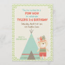 Recherche de tribal anniversaire invitations Tipi