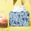 Recherche de damas papier cadeau Bleu