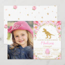 Suche nach t rex einladungen Rosa und gold