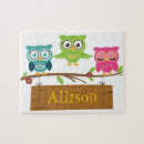 Recherche de dessin hibou puzzles Enfants