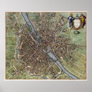 Suche nach vintage karte von paris poster Map