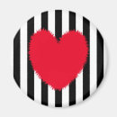 Recherche de coeur de rayure magnets Valentine