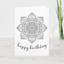 Recherche de mandala anniversaire cartes Boho