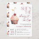 Recherche de cerises invitations Rose et rouge