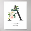 Suche nach monogramm a poster Blumenreich