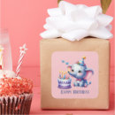 Recherche de éléphant heureux autocollants Anniversaire