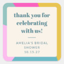 Recherche de couleur bleue turquoise autocollants Merci