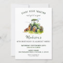 Recherche de vert tracteur invitations D'anniversaire de ferme