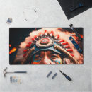 Recherche de chef indien tapis souris Plumes