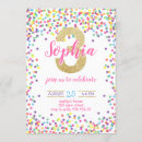 Recherche de confettis colorés invitations Pour enfants