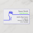 Recherche de instructeur chanteur cartes visite Vocal