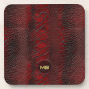 Recherche de peau serpent de dessous de verres Rouge