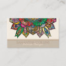 Recherche de mandala coloré cartes visite Boho