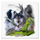 Suche nach schwarz weißer wolf poster Hund