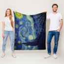 Recherche de van gogh tissu Bleu