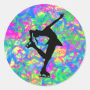 Recherche de patineuse autocollants Patineur