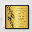Recherche de paon invitations Noir