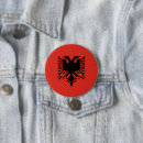 Recherche de drapeau albanie badges Rouge