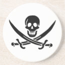 Recherche de pirate dessous de verres Jolly roger