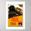 Suche nach vintager zug poster Retro