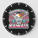 Recherche de chat drôle horloges Kawaii