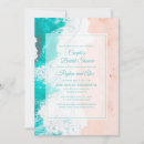Recherche de blanc et turquoise invitations Bride