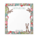 Recherche de lapin de pâques blocsnotes Floral