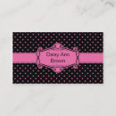 Recherche de pois rose cartes visite Girly