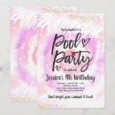 Recherche de pink pool party invitations Luau