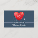 Recherche de cardiaque cartes visite Infirmière