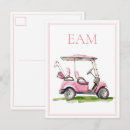 Recherche de golf cartes postales Aquarelle