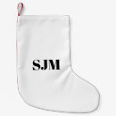 Recherche de monogramme chaussette de noël Simple