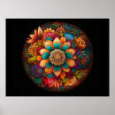 Recherche de motif mandala posters Floral