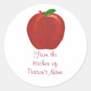 Recherche de fruit rouge autocollants Pomme