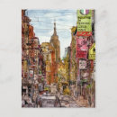 Recherche de aquarelle new york cartes postales Design d'encre