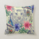 Recherche de motif tigre coussins Tropical