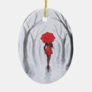 Recherche de parapluie ornements Rouge