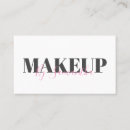 Recherche de feminin cartes visite Maquillage artiste