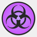 Recherche de risque biologique autocollants Symbole biodanger