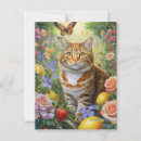 Recherche de chats tigrés cartes postales Fleurs