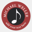 Recherche de musical autocollants Musiciens